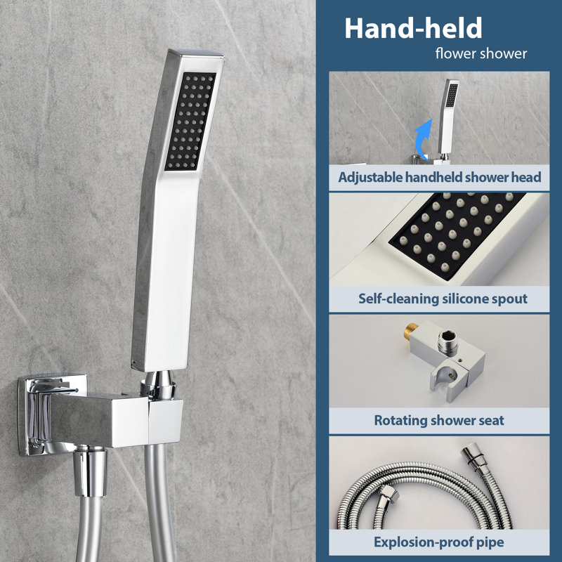 All-In-One Kit with Rough in-Valve, Chrome