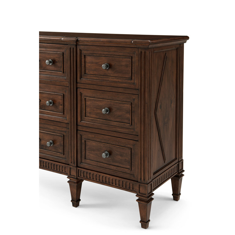 Laurent 9 - Drawer Solid Wood Dresser, Avesta