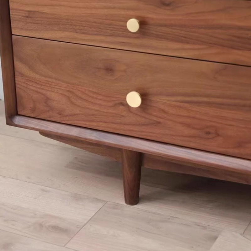 Meuble télé en bois de conception traditionnelle, H 19,68 po x L 86,61 po x l 15,74 po