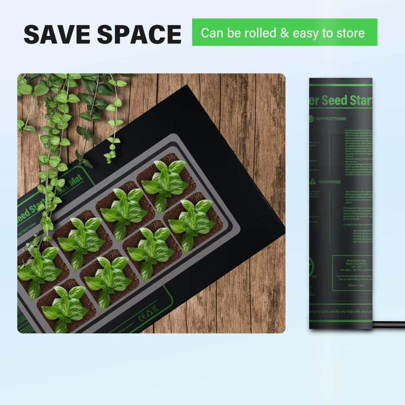 Coussin de démarrage à germes pour plantes IPower, H 0,2 po x l 48 po x P 20 po