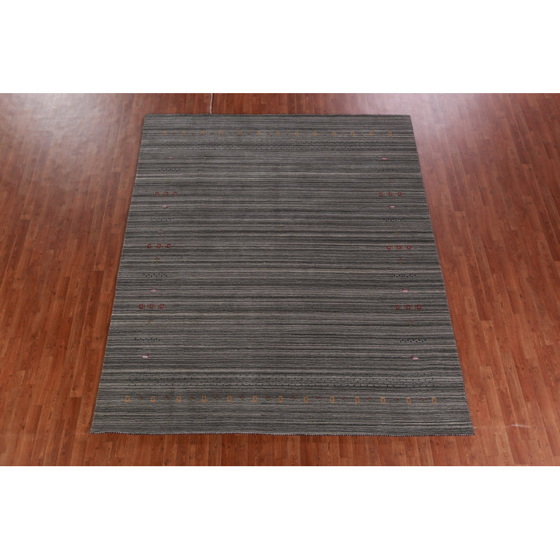 Tapis indien tribal de style Gabbeh 8 x 10
