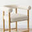 24" Modern Upholstered Counter Stools with Arms (Set of 2)
