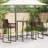 Vidaxl Outdoor Bar Table Brown And Black