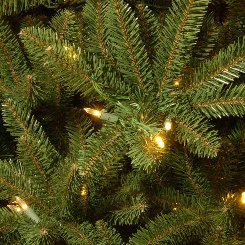 The Holiday Aisle® Natural Fraser Medium Fir Tree with Clear Lights, 7.5'