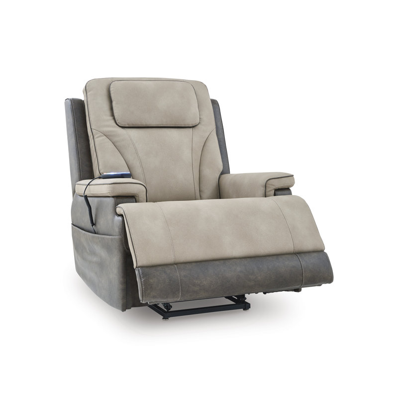 4Z-Serenity Zone Power Lift Recliner, Beige/Brown