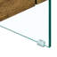 Table basse - Style moderne, verre transparent et verre autocollant en bois, autocollant, support pratique-1803261328