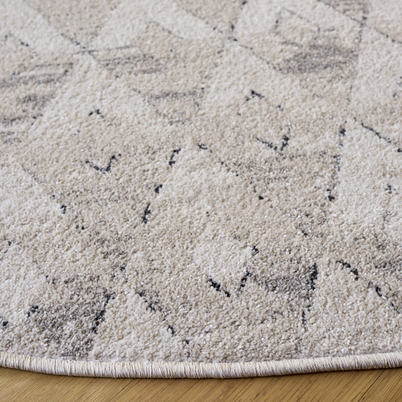 Grove 682 Performance Geometric Shapes Rug, Round 6'7"