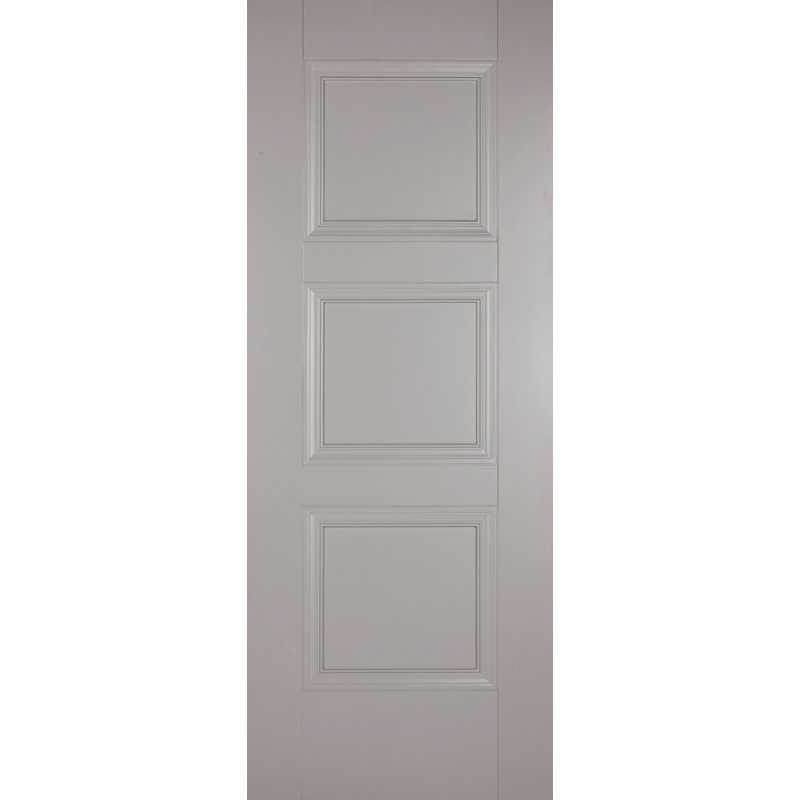 Amsterdam Primed Grey Internal Door, 198.1cm H x 76.2cm W x 3.5cm D