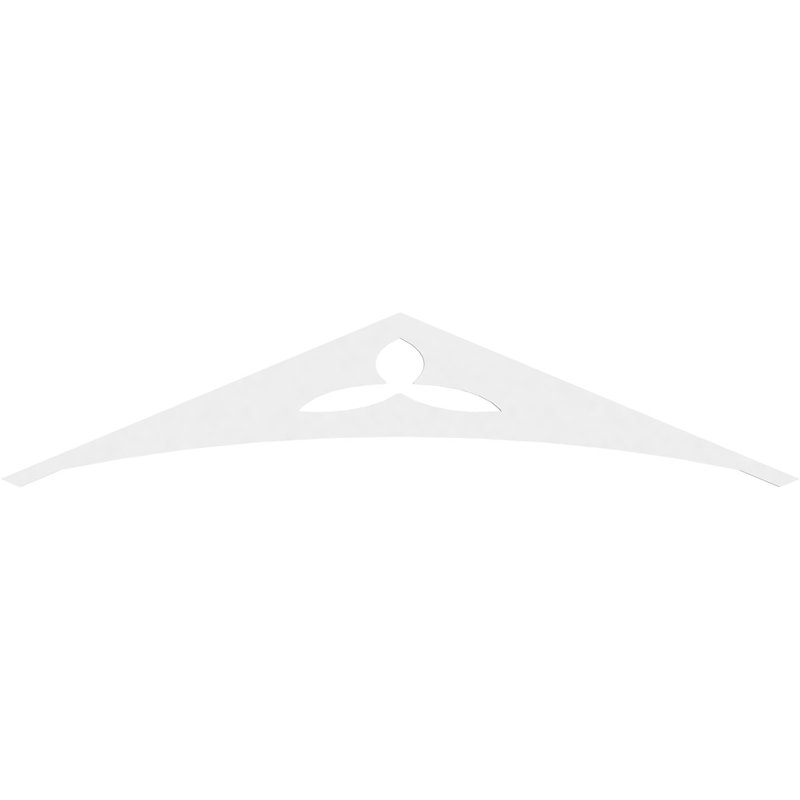 Pignon en PVC de qualité architecturale Naple, H 15 po x l 60 po x P 1 po, 5 / 12
