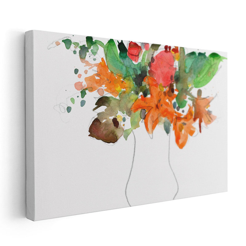 «Expressive Bouquet I», reproduction d'art sur toile, H 40 po x l 60 po