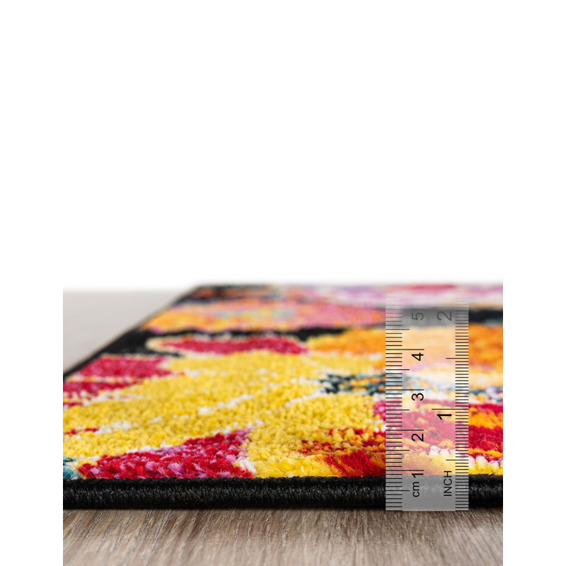 Lorene Floral Indoor Rug, Oval 5' x 8'