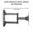 Lauria Articulating Arm Universal Wall Mount for 26"-42" Flat Panel Screens