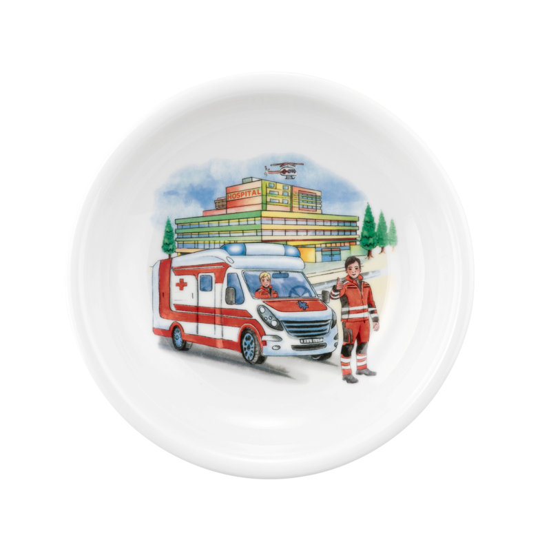 Compact 600ml Porcelain Soup Plate