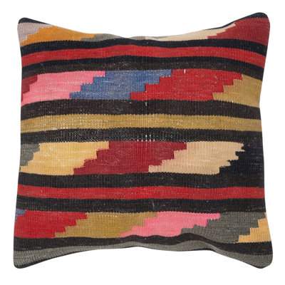 Housse de coussin kilim 20 po x 20 po. Coussin décoratif turc. Housse de coussin faite à la main