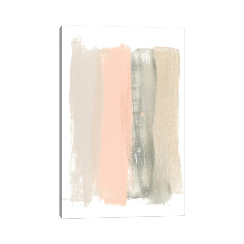 Blush Abstract II by June Erica Vess - Wrapped Canvas Painting, 20.32 cm H x 30.48 cm W