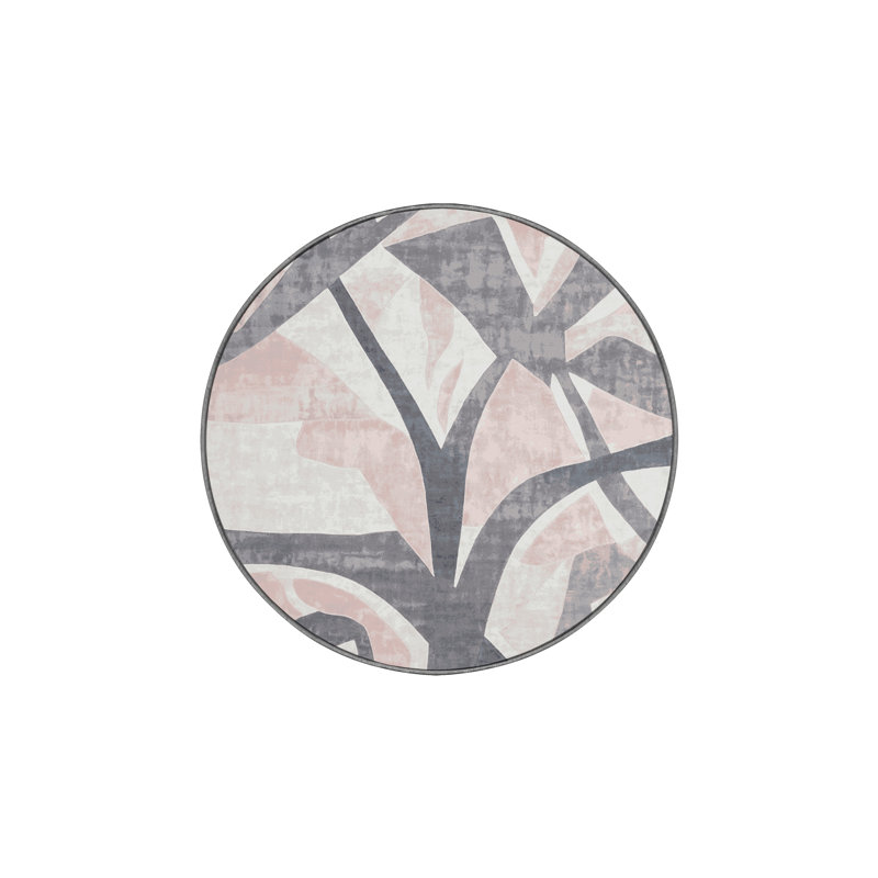 Tapis gris soyeux et moelleux, Rectangle 6 pi x 9 pi