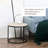 Round Nesting Tables Set Of 2, Stacking Coffee Table Set With Metal Frame For Living Room,