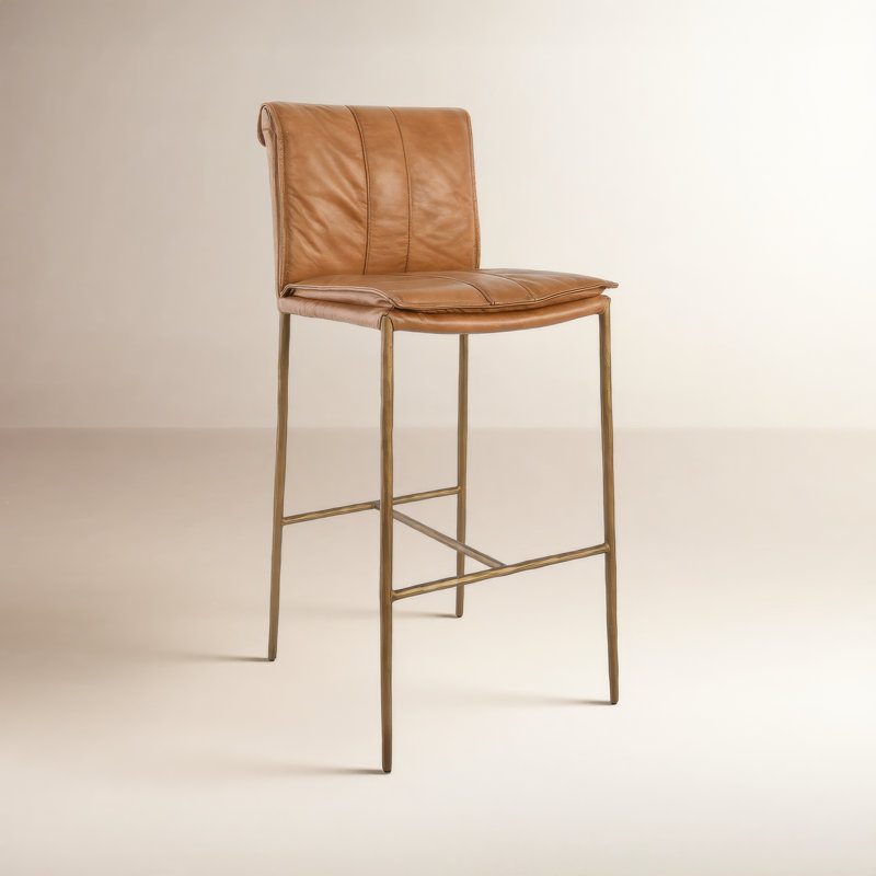 Mayer Bar Stool Adobe Tan, Bar Stool (31" Seat Height), Tan