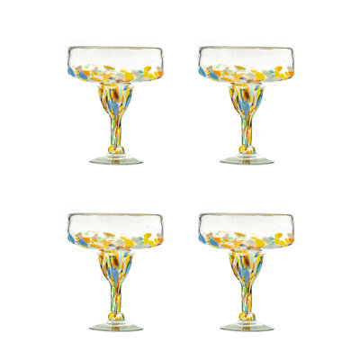 10 Strawberry Street Pueblo Mexican Glassware, Margarita