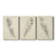 Croquis de plumes I - Toile tendue avec châssis sur mesure - 3 pièces-1261654152