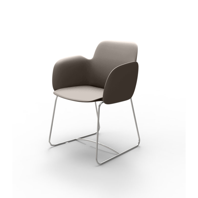 Fauteuil de patio Pezzettina, Taupe