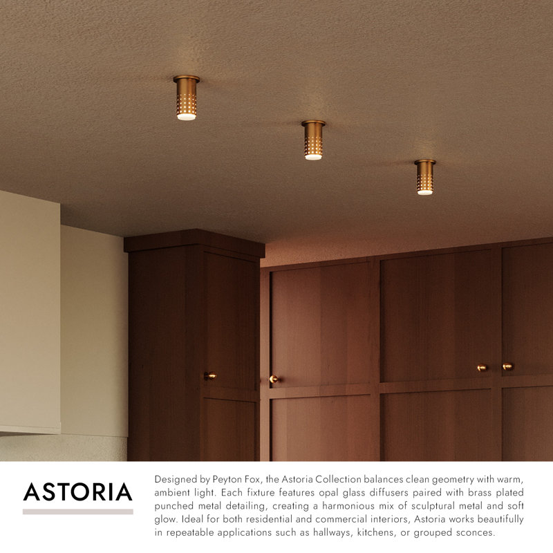 Astoria 5-in Black Semi-Flush Mount, Oil Rubbed Bronze
