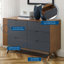 Commode et miroir Dylan par Modway