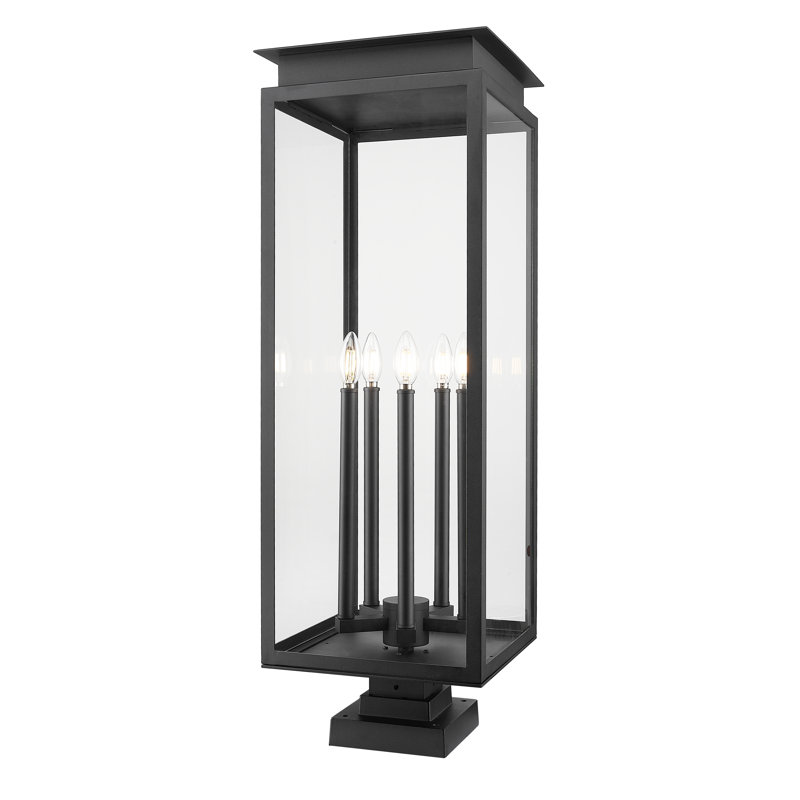 Luminaire d'extérieur à fixation sur pilier 5 lumières Olsen