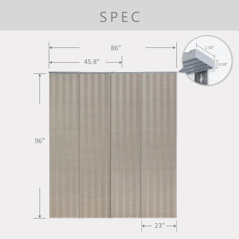 Store vertical filtrant la lumière Sharmaine