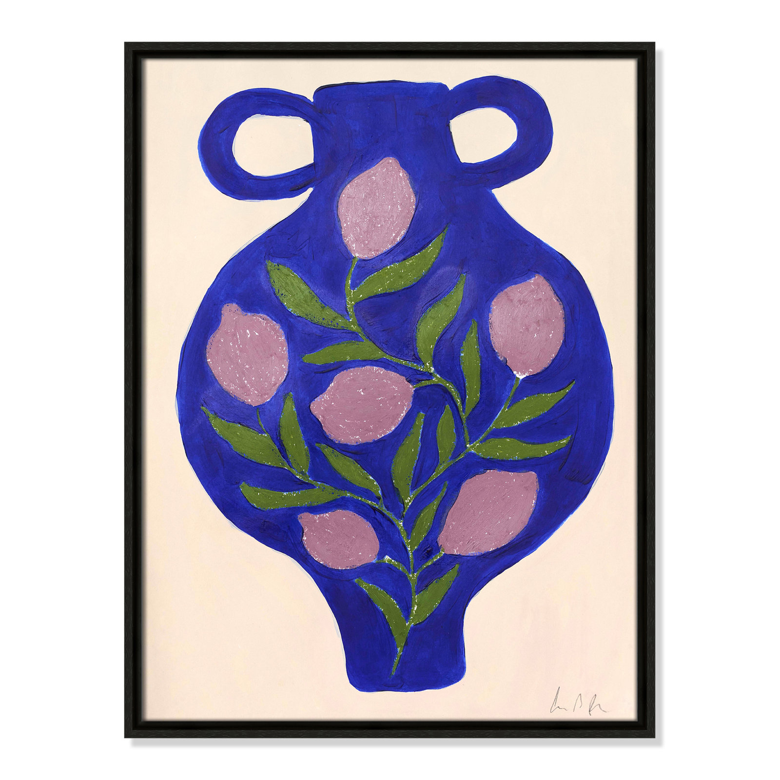 Vase No. 03 Print by Camilla Bergqvist, Espresso, 25.5" H x 19.5" W
