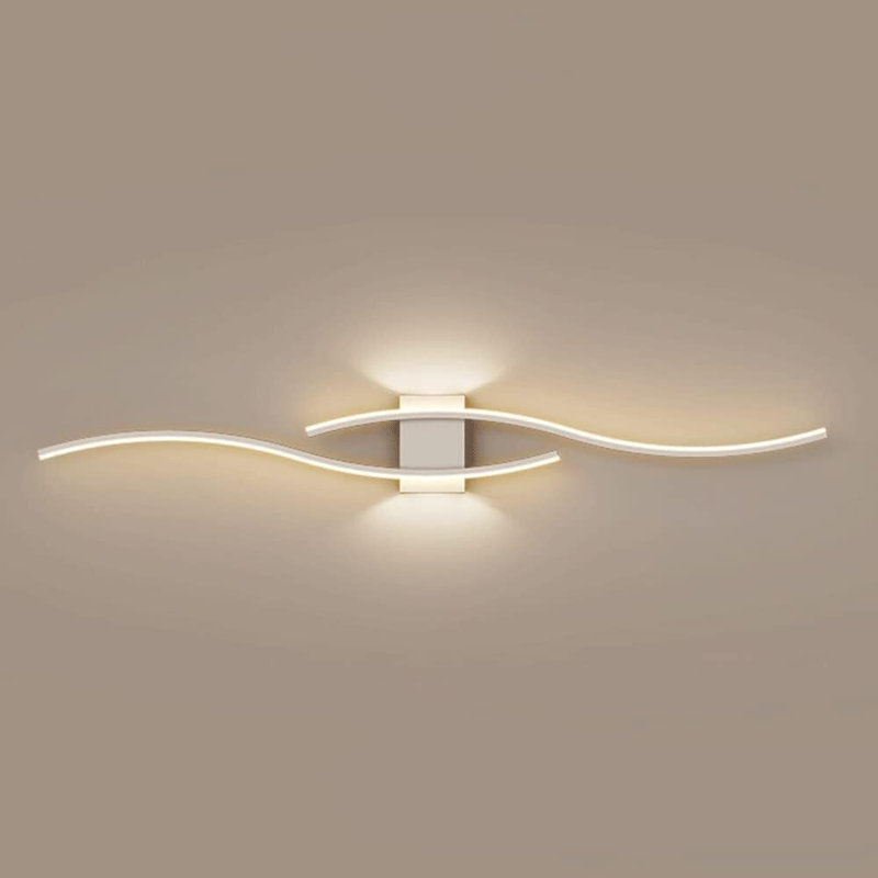 Luminaire de salle de bain à DEL moderne avec miroir et télécommande, Blanc