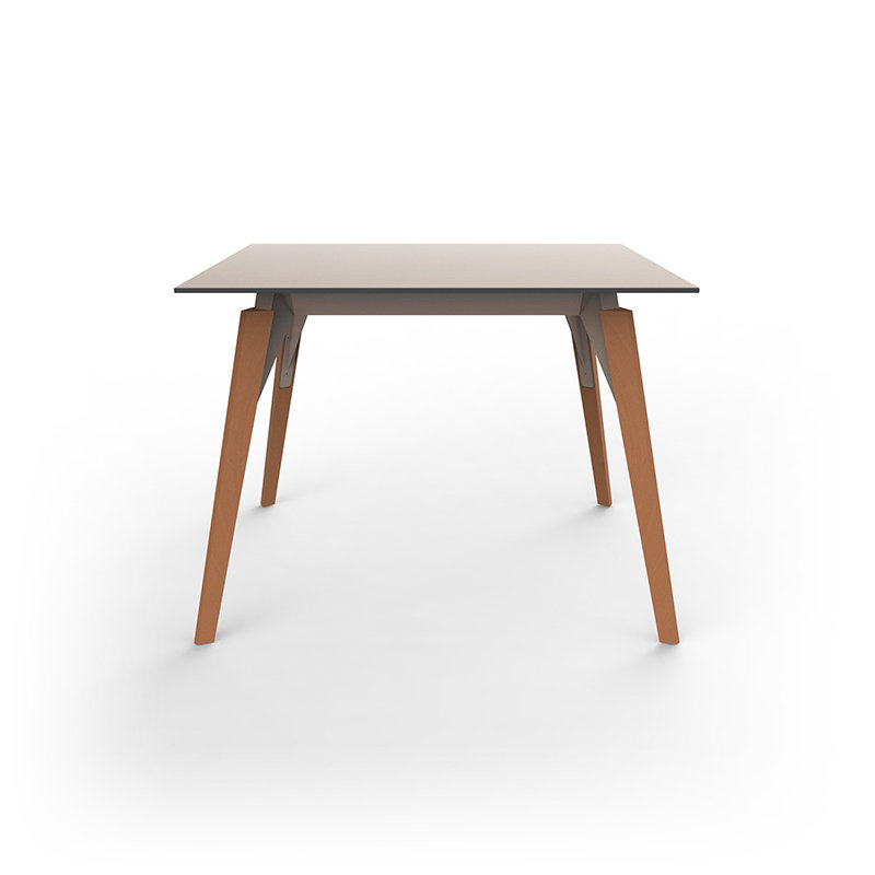 Faz Wood Lounge Table Edge Top, White, Oak, 39.25" W x 39.25" L