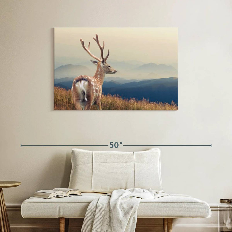 Crowle Mountain Sika Deer, H 26 po x l 39 po