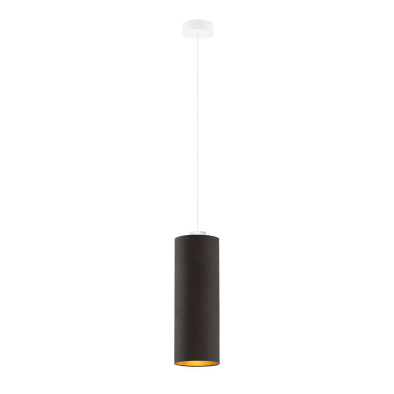 Resa 1 - Light Cylinder Pendant, White, Black