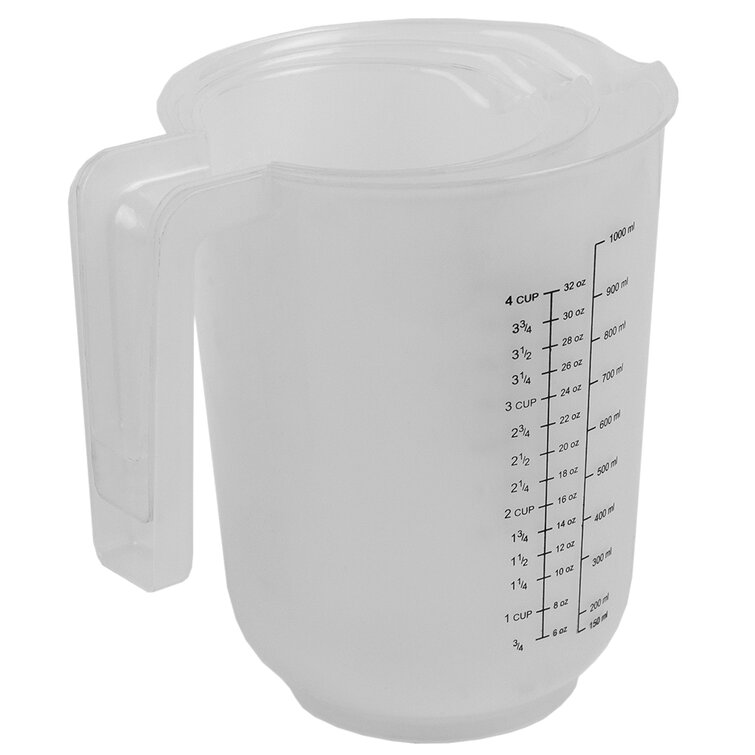  Measuring Plastic Jug with Handle: Measuring Cups