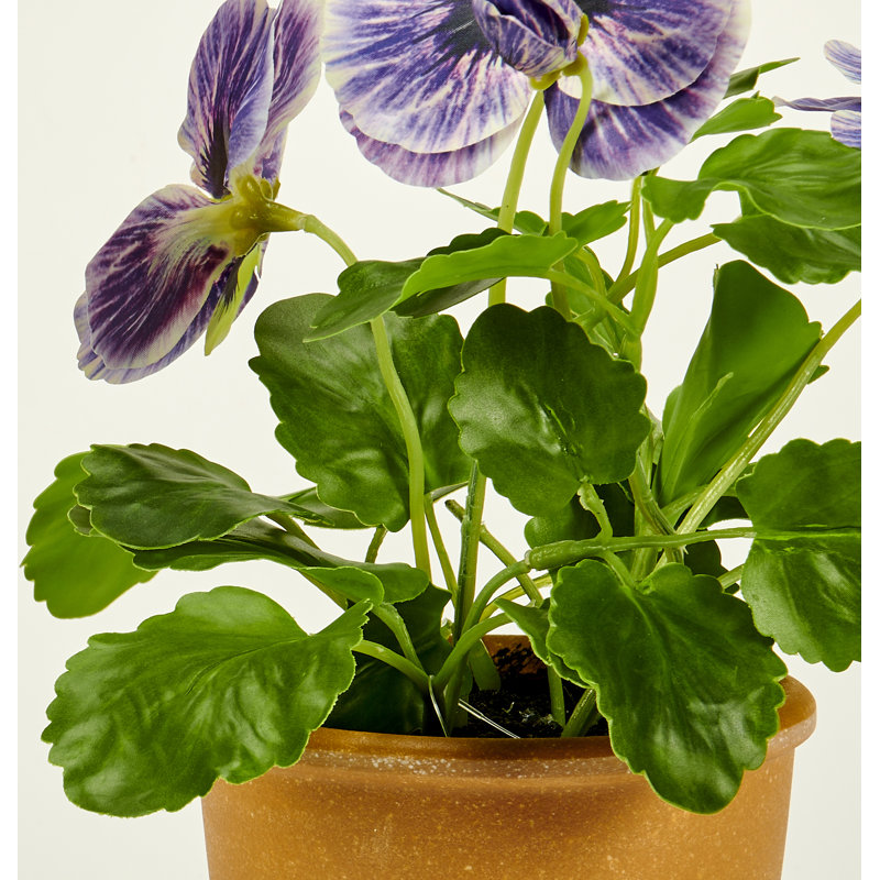 Plante artificielle en pot 10 po, Bleu