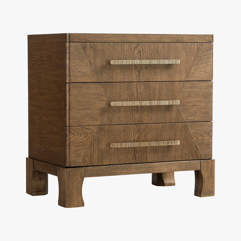 Commode à 3 tiroirs Marlow, Brun