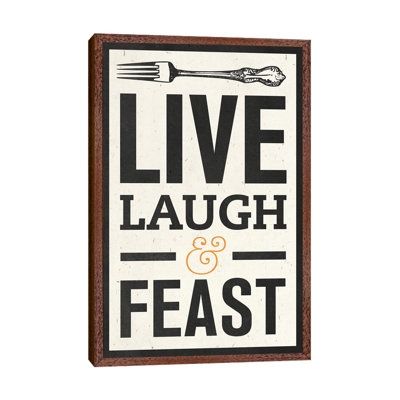 Live Laugh - Print on Canvas