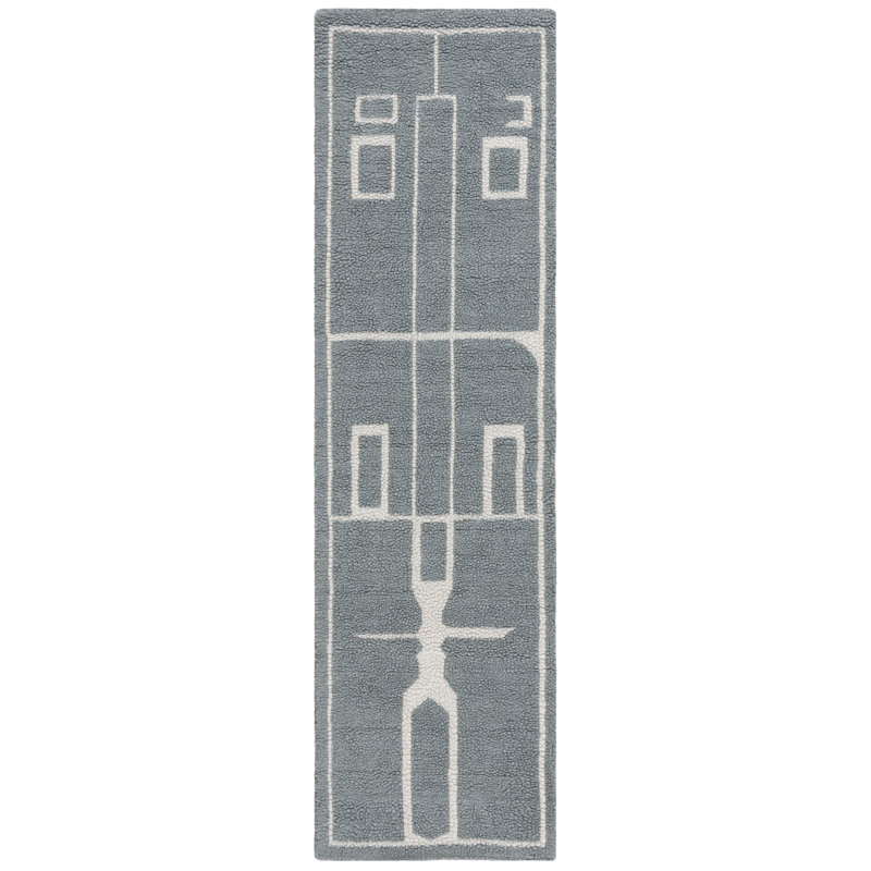 Tapis en laine Murcia, Tapis de couloir 2 pi 3 po x 8 pi