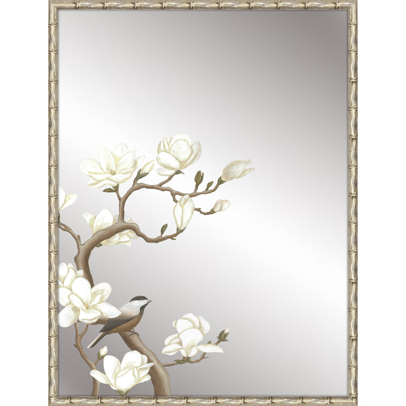 Miroir Oriental Magnolia II, H 41,5 po x l 31,5 po