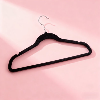 Heavy Duty Velvet Hangers With Non-Slip Felt And Swivel Chrome Hooks - Space Saving Design For Maximum Closet Organization
