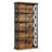 Retro Industrial Style 31.5 Inches Wide × 12.6 Inches Deep × 70.9 Inches High Five-Tier Bookcase Ideal For Living Rooms And Bedrooms