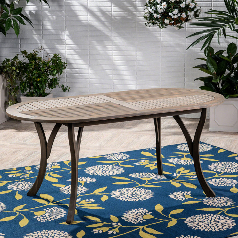 Mobilier de salle à manger en bois 70 po - Gracieux gris