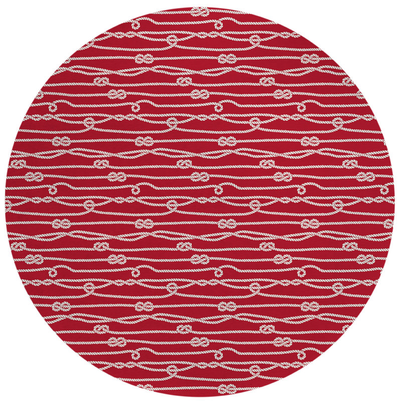 Lagro Washable Indoor / Outdoor Rug, Round 8'