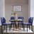 Raffertie 19.6" H PU Leather Upholstered Modern Dining Chairs With Black Metal Frame and Checker-Shaped Backerst-679365328-690409908