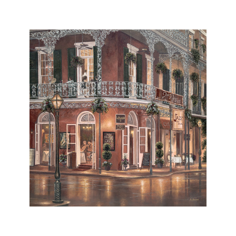 Jazz Du Jour - Print, 45.72 cm H x 45.72 cm W x 1.91 cm D, No Frame