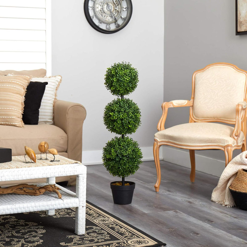 Arbre topiaire artificiel à trois boules (intérieur / extérieur)