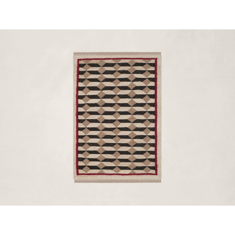 Ralph Lauren Tumbling Water Wool Geometric Rug, Rectangle 2' x 3'