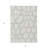 HomeRoots 3' X 5' Ivory And Gray Abstract Washable Indoor Outdoor Area Rug