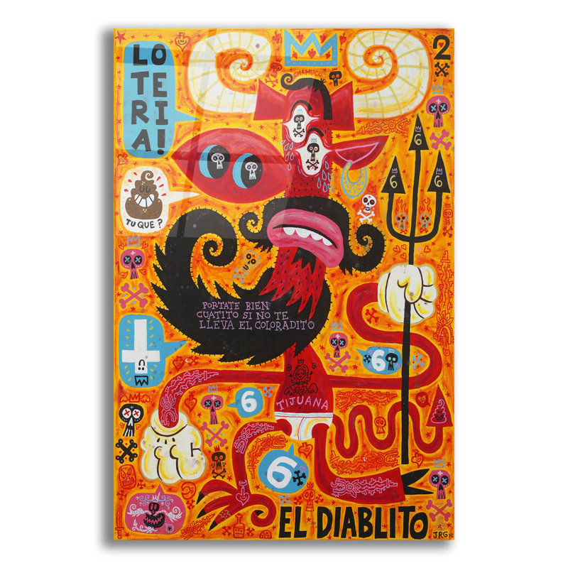 «Loteria» par Jorge R. Gutierrez,, H 16 po x l 12 po x P 0,13 po
